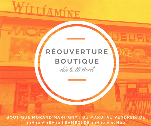 Reouverture Boutique